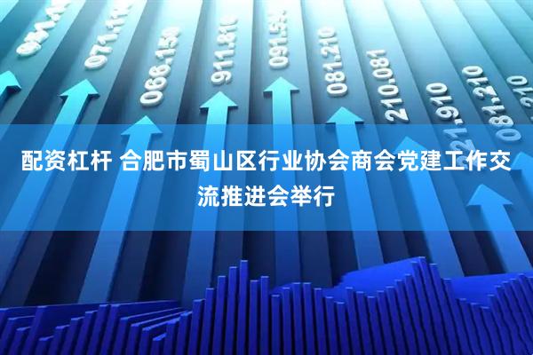 配资杠杆 合肥市蜀山区行业协会商会党建工作交流推进会举行