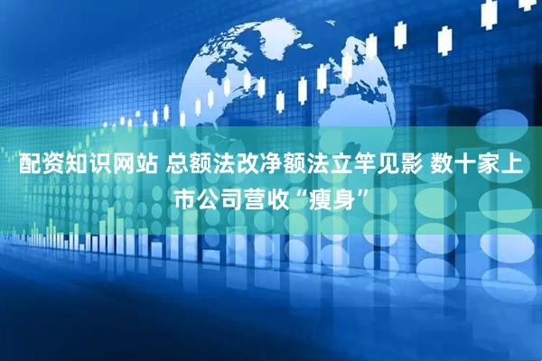配资知识网站 总额法改净额法立竿见影 数十家上市公司营收“瘦身”