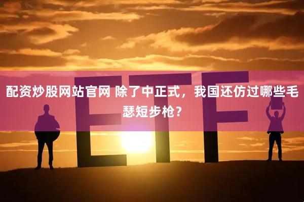 配资炒股网站官网 除了中正式，我国还仿过哪些毛瑟短步枪？